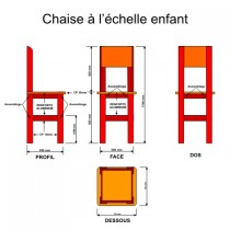 Objet Chaise géante à l'échelle enfant